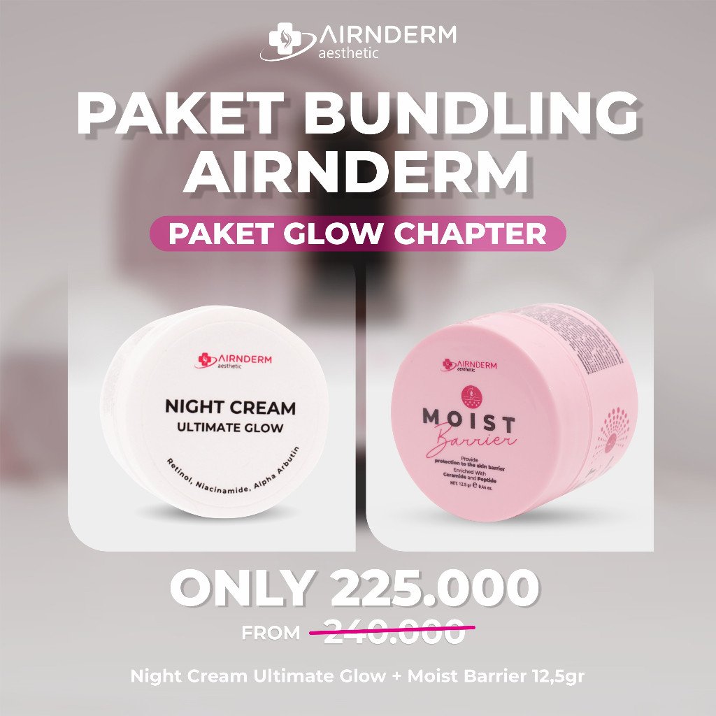 PAKET BUNDLING AIRNDERM (PAKET  GLOW CHAPTER)