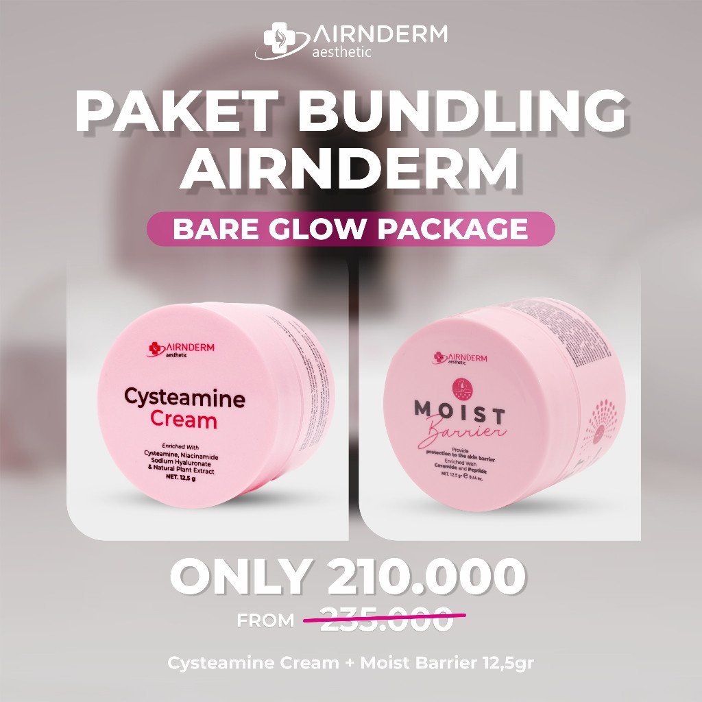 Alternative view of PAKET BUNDLING AIRNDERM (PAKET BARE GLOW PACKAGE)